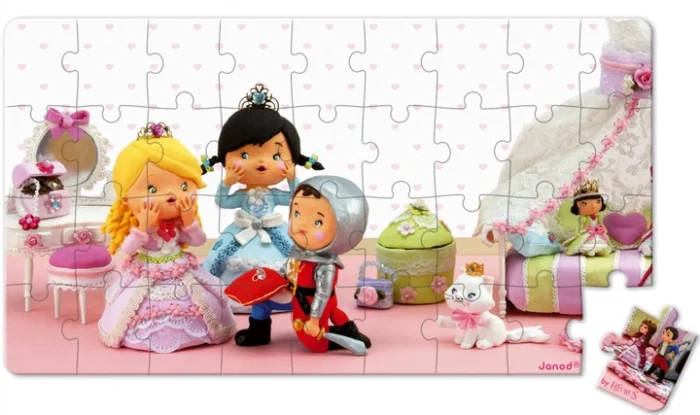 Набір з 2 пазлів Janod Роза грає принцесу - Зображення 2