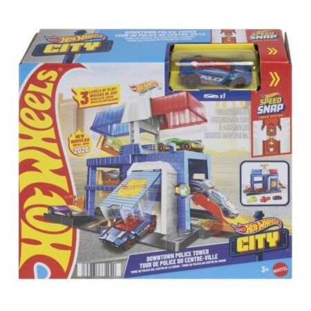 Ігровий набір Hot Wheels City Downtown Police Tower та лита поліцейська машинка - Зображення 4