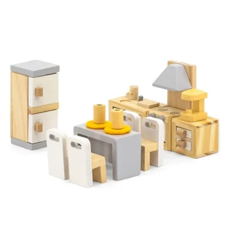 Дерев'яні меблі для ляльок Viga Toys PolarB Кухня та їдальня (44038) - Зображення 2