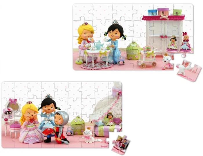 Набір з 2 пазлів Janod Роза грає принцесу - Зображення 3