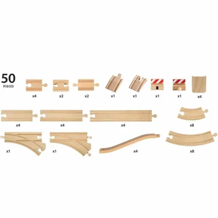 Великий набір розширень для залізниці BRIO 50 ел. (33772) - Зображення 2