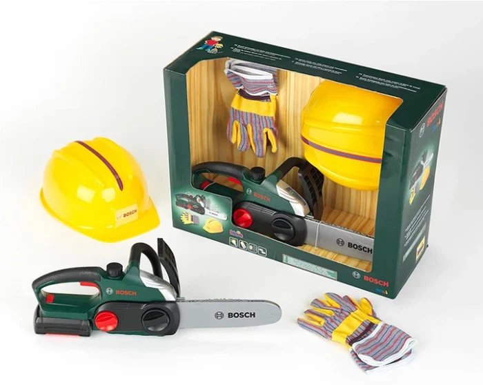 Ігровий набір Klein Bosch Mini Ланцюгова пила зі шлемом та рукавичками (8456) - Зображення 1