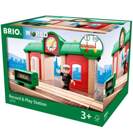 Залізнична станція BRIO зі звукозаписом (33578)