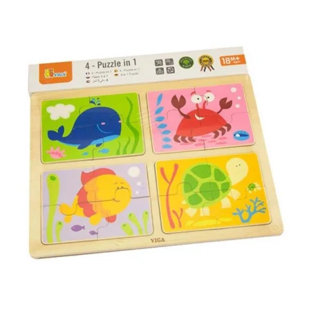 Пазл Viga Toys  Море  4-в-1 (50190) - Зображення 2