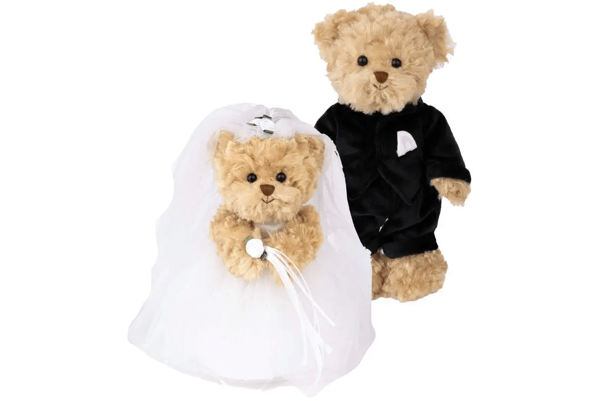 1 М'які іграшки ведмедики Bride & Groom - Зображення 1