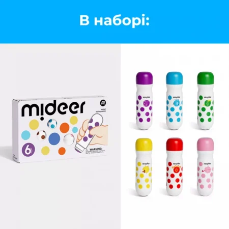Набір маркерів Mideer Чарівна точка 6 шт - Зображення 2